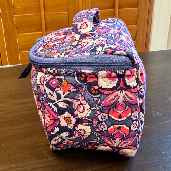 Vera Bradley Travel Cosmetic Magenta Medallion - Picture 2 of 6